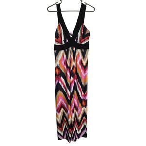 JFW Aztec Print Black Sun Dress Size M